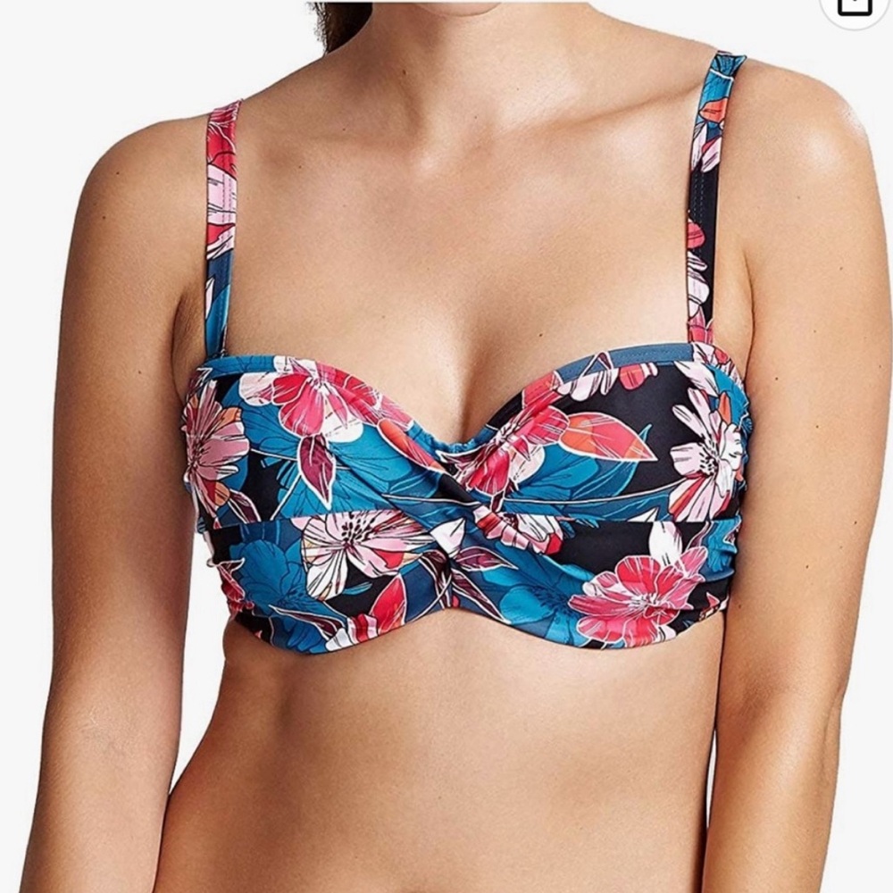 Panache 34G Anya Riva Print Bandeau Bikini